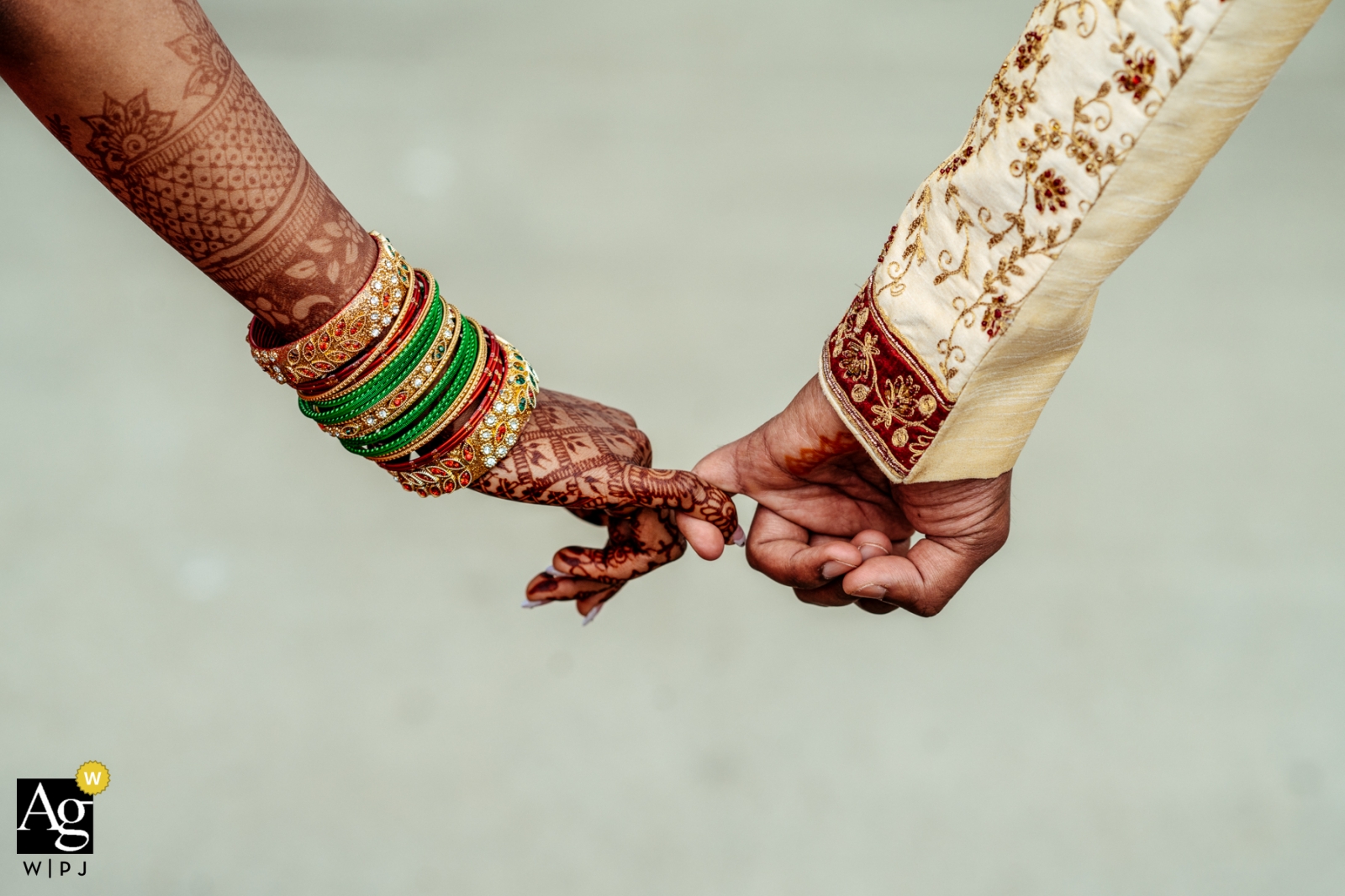 Alberta bride and groom detail image of henna painted hands