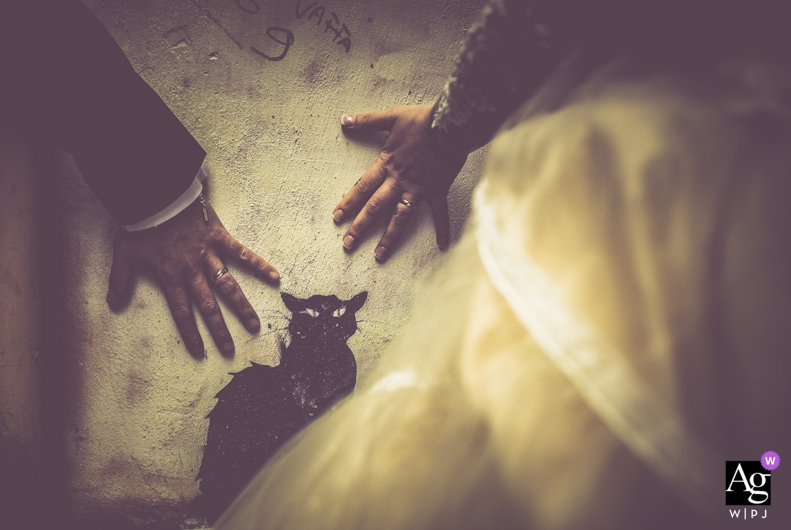 Photo by: <a href="https://www.wpja.com/photos/artistic-wedding-photographers/2442706">Matteo Originale - Bolano La Spezia Viareggio detail photograph of the bride and grooms hands - the wedding cat