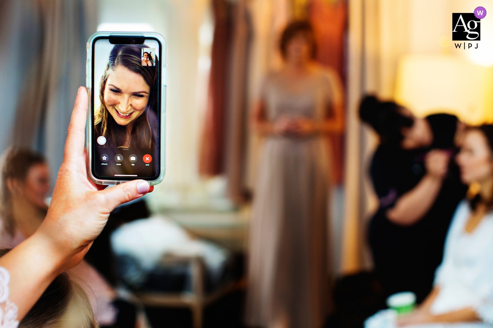 Photo by: <a href="https://www.wpja.com/photos/artistic-wedding-photographers/2452476">Michelle Arlotta - Milford New Jersey Tribeca 360 NYC Wedding photographer | getting ready with the bride's hair and makeup