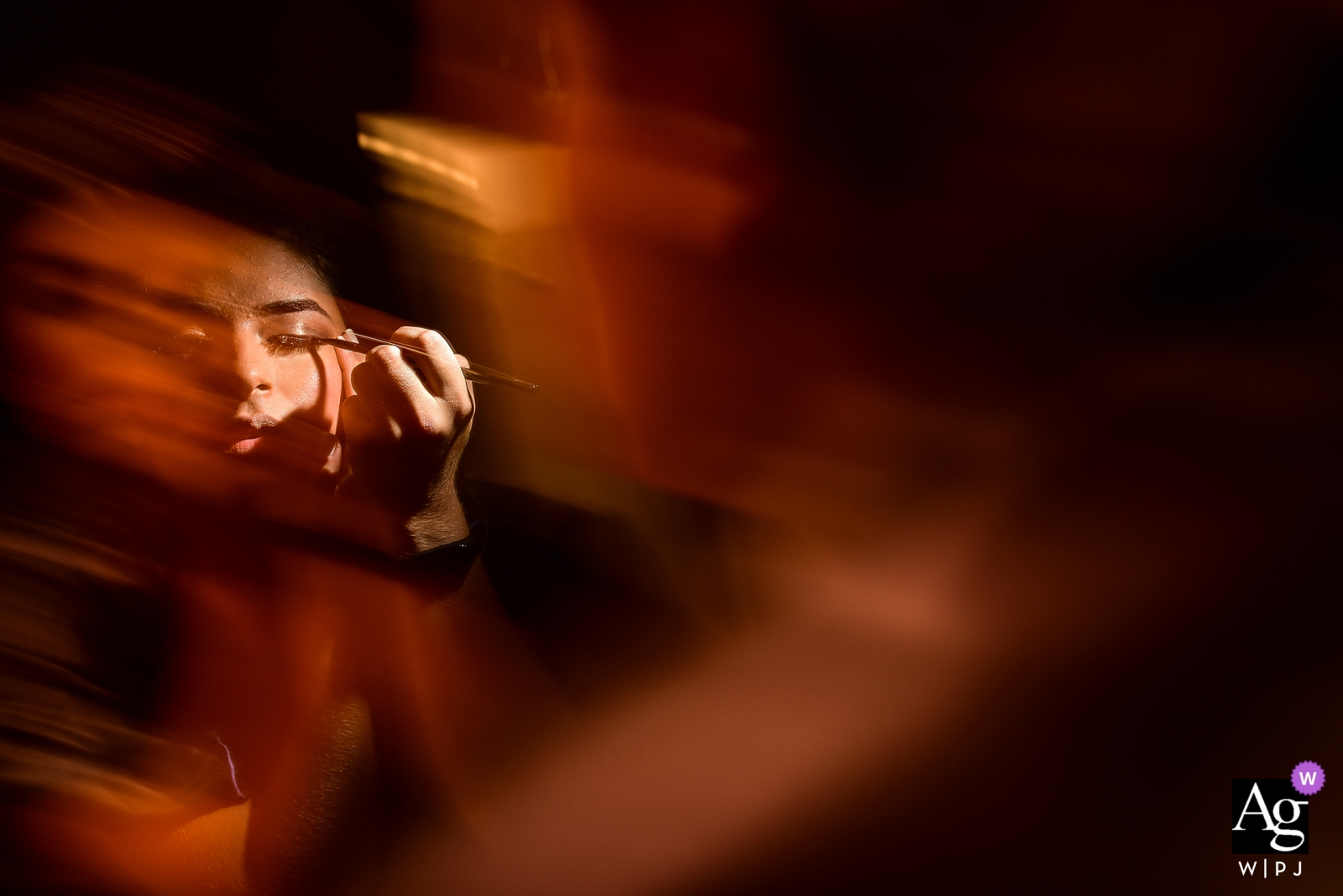 Zdjęcie: <a href="https://www.wpja.com/photos/artistic-wedding-photographers/2528536"> Vinicius Fadul - Campinas São Paulo Fotografia ślubna Campinas - makijaż własny panny młodej