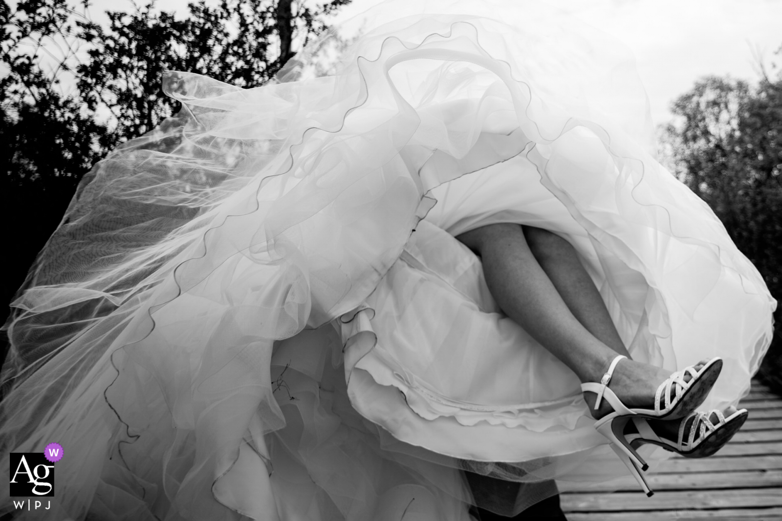 The groom was so happy seeing his bride that the threw her up in the air in  Villingen-Schwenningen