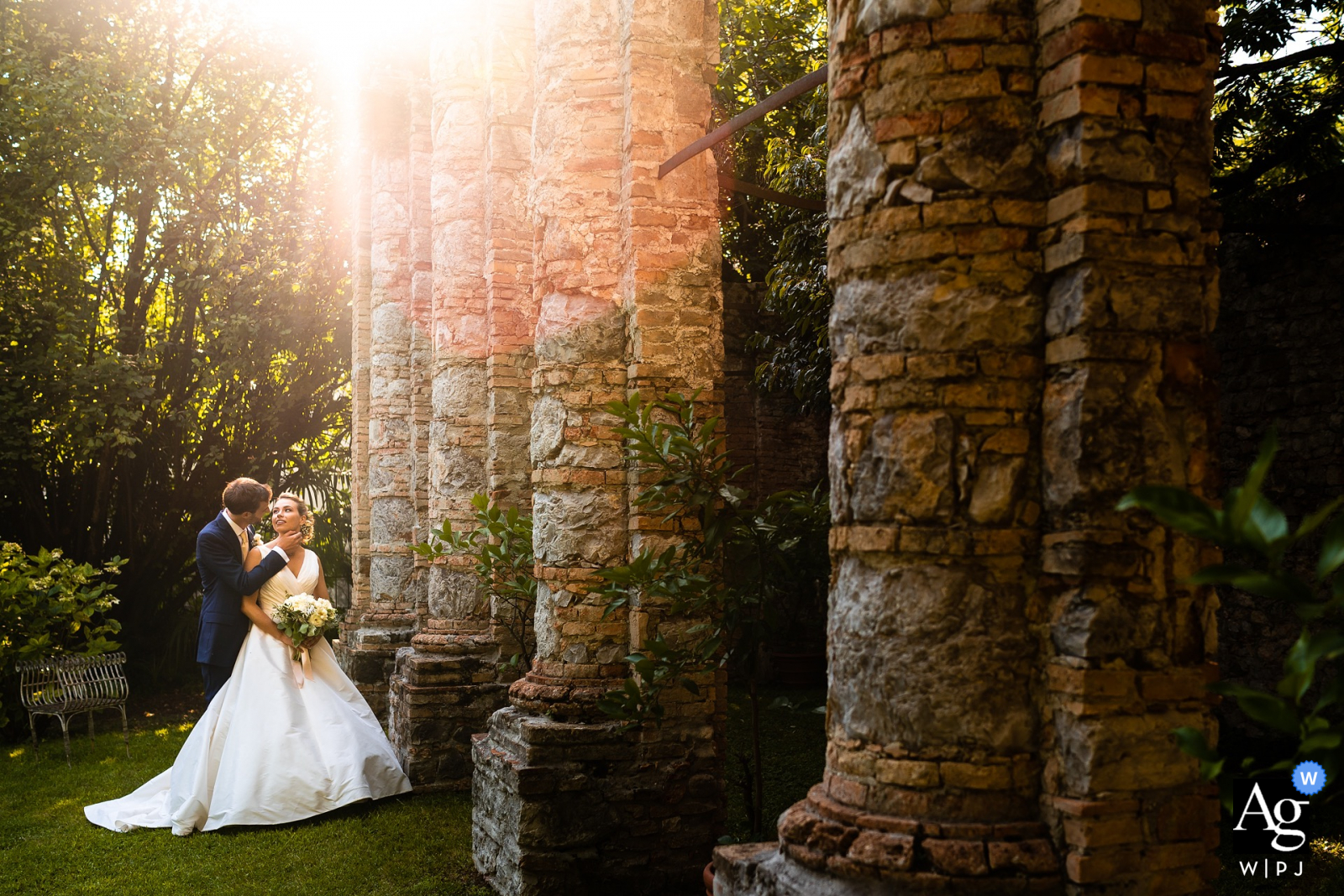 Cervignano, Udine artistic wedding portrait in beautiful light 