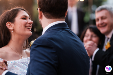 Outdoor Wedding Reception Image showing The grooms family welcomed the bride as their new daughter without reservations