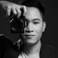 BW studio portrait of Olivier Trinh, a wedding photographer of the Vietnam WPJA in France