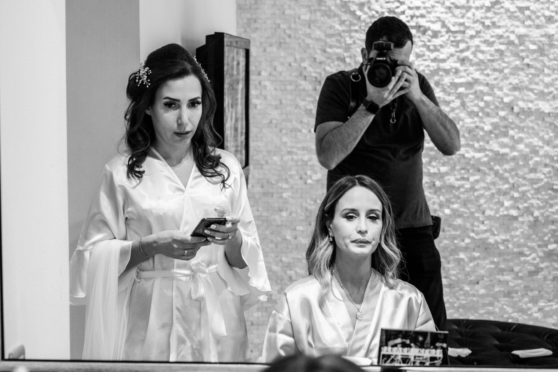 Orçun Yalçın wedding photographer working at a wedding