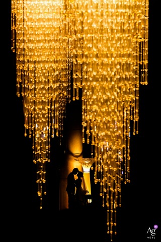 Portrait of the bride and groom in China