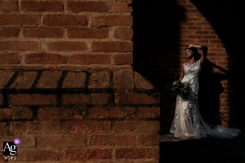 Campinas, São Paulo, retrato de noiva na hora de ouro - fotógrafo de casamento no Brasil