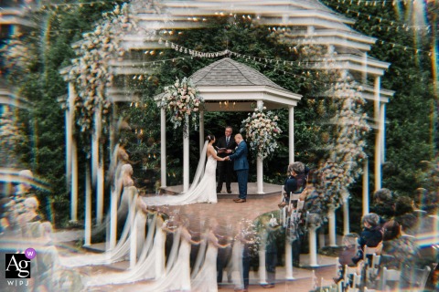 Geometric Patterns at Alexander Homestead Wedding: A Charlotte, NC Portrait Creative repeating circular patterns captured during a wedding ceremony at Alexander Homestead, Charlotte, NC.