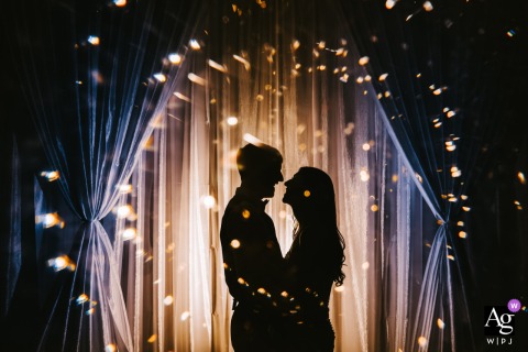 Creative Double Exposure Inside The Ohio Reception Venue Blends Scenes Into A Striking, Visually Layered Wedding Image Inside the Ohio reception venue, a creative double exposure technique blends two scenes, resulting in a visually striking wedding image with layered effects.