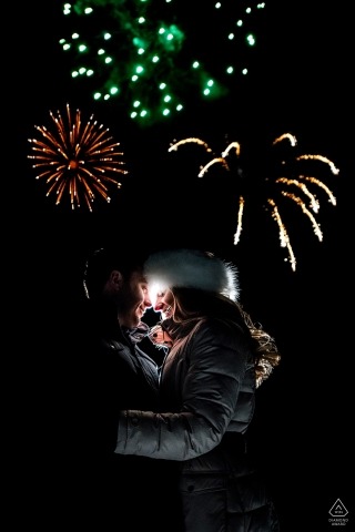 Beaver Creek Engagement Fireworks Photo | Wedding Photography for CO