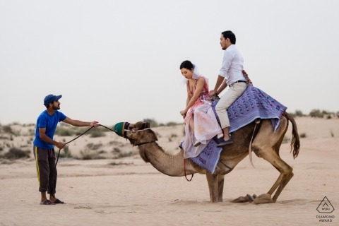 Dubai Engagement Shoot | Camel Rollercoaster 