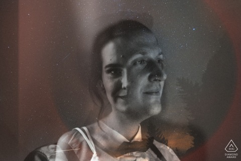 Artistic and creative couple engagement portraits at Yosemite National Park