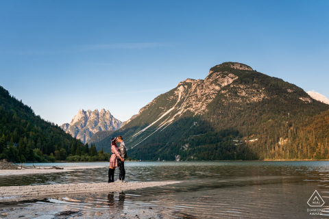 Lago del Predil, Udine, Italy engagement pre-wed session In the mountains Lago del Predil, Udine, Italy engagement pre-wed session In the mountains