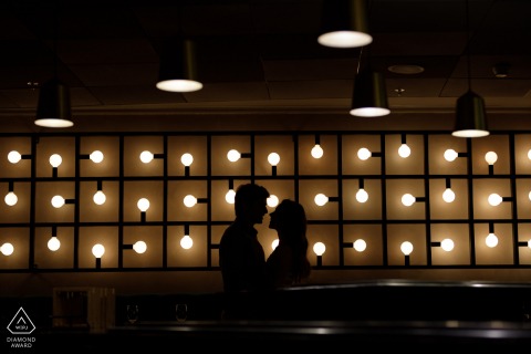 Rio de Janeiro - RJ	engagement photo-session on a day that was raining a lot in the city but using a light panel and composition with a silhouette