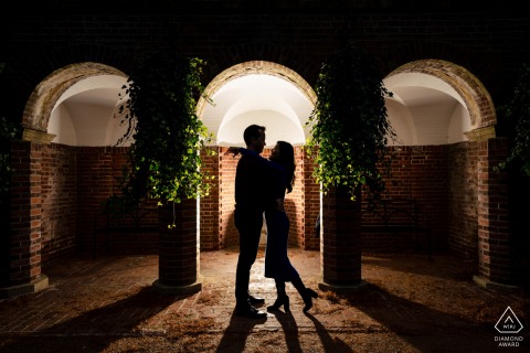 Epic Longwood Gardens, Kennett Square pre wedding photoshoot for a PA couple Silhouette image