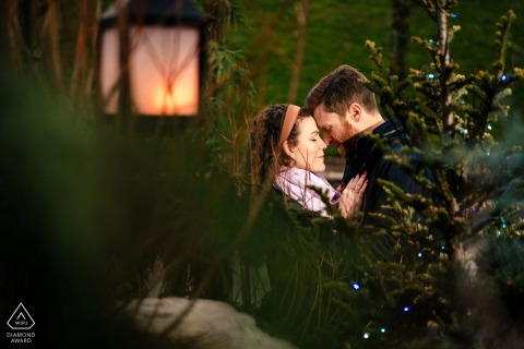 Philadelphia Embrace: Tender Intimacy And Complete Connection The tender intimacy of an engaged couple sharing a deep embrace in Philadelphia.