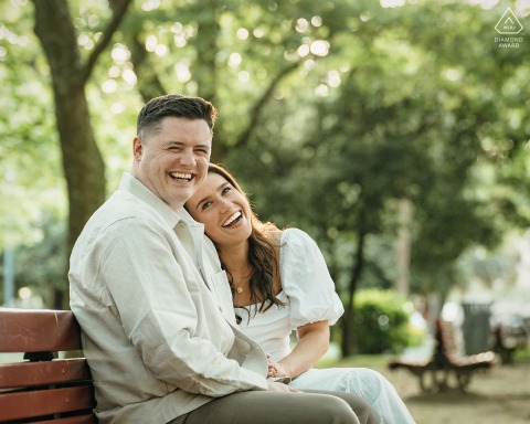 This pre-wedding session features a British couple enjoying a scenic walk through the Jardins do Passeio Alegre in Foz, Porto, Portugal, highlighting their love along the historic coastline.