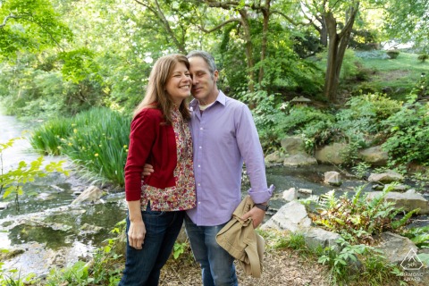 Leaning on each other at the Carter Center in Atlanta, the couple shares a calm, affectionate pose that feels intimate, grounded, and deeply connected throughout.