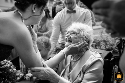 Mairie de Péchabou: A Grandmother's Love and Granddaughter's Joy, Beautifully Captured Emotion-filled moment between a grandmother and her granddaughter at the Mairie de Péchabou, Haute-Garonne.