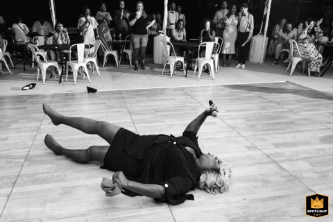 North Georgia winery wedding reception with a drag show performance.