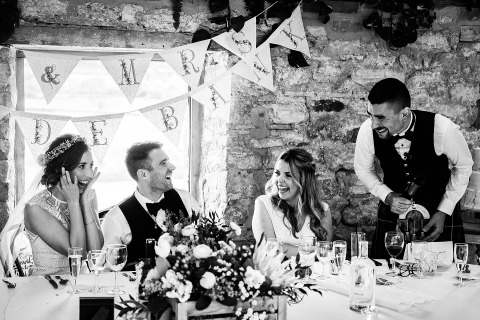 Linus Moran, of Dorset, is a wedding photographer for Healey Barn 