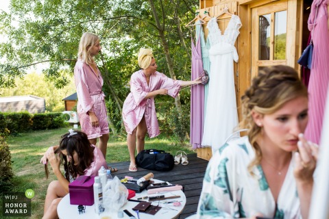 Image of Auvergne-Rhône-Alpes at Home wedding preparations