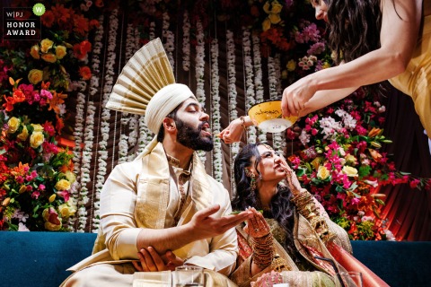 Vibrant colors and cultural heritage take center stage during a traditional Indian wedding ceremony held at the Crowne Plaza Florya in the historic and coastal city of Istanbul.