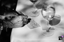 In San Francisco, the camera frames the wedding scene at the ceremony location, capturing the formal atmosphere and distinctive design as a stylish visual record of the day.