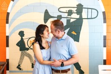 Couple Shares A Lighthearted Experience Exploring Vibrant Shops And Industrial Architecture At Ponce City Market In Atlanta A couple shares a lighthearted and cheerful experience at Ponce City Market in Atlanta, Georgia, laughing together as they explore the vibrant shops and industrial architecture of the city.
