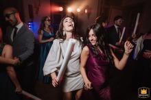 Joyful wedding party at Villa Bria, Gassino Torinese, Italy; elegant celebration, love, and Italian charm.