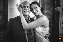 Ameglia, La Spezia: Emotional father and daughter portrait at a beautiful wedding.