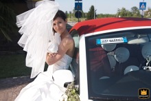 After a Bagnacavallo, Italy ceremony, a serene bride stands in a soft portrait bathed in Emilia Romagna light.