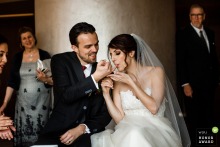 Antalya, Turkey, Akra Barut Hotel venue photography - Persion wedding ceremony, honey eating. 