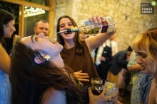 Joyful Guests Take Part In Spirited Dance Floor Games During The Evening Reception At Notley Abbey Oxfordshire Notley Abbey in Oxfordshire hosts spirited dance floor games, with joyful guests taking part in lighthearted activities during the evening reception.