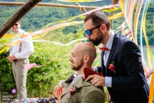 At La tuile aux loups in Corps, France, the beginning of the laic ceremony opens with expectation, where every glance feels newly weighted and every breath seems ceremonial.