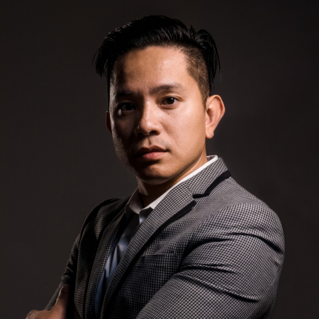 Studio portrait of Houston wedding photographer David Truong of Texas Houston wedding and elopement photography by David Truong of Texas