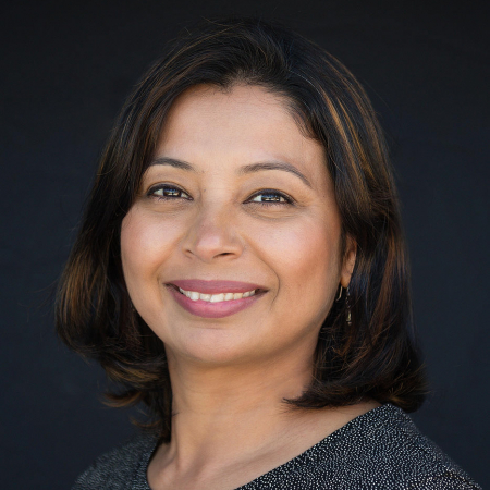 Studio portrait of San Diego wedding photographer Shilpa Pradhan of California San Diego wedding photography by Shilpa Pradhan of California