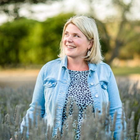 A lifestyle portrait in nature of Hannah Brooke, a North Yorkshire wedding photographer