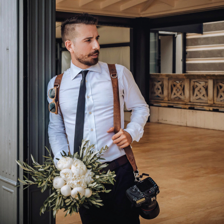 Portrait de photographe de mariage Portofino Simone Primo d'Italie Photographie de mariage Portofino par Simone Primo de Ligurie Italie