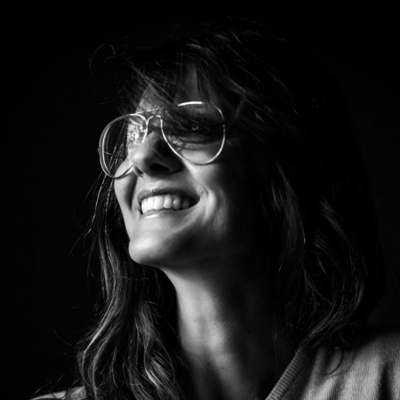 Black and White portrait of Florence wedding and elopement photographer Laura Barbera of Tuscany, Italy Florence wedding and elopement photography by Laura Barbera of Tuscany, Italy
