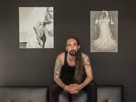 Indoor, studio portrait of Attica and Athens wedding photographer Dimitris Marinis of Greece Attica and Athens wedding photography by Dimitris Marinis of Greece