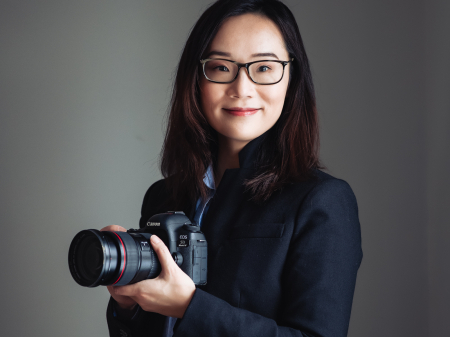 Studio portrait of New York and Long Island wedding and elopement photographer Yun Li New York and Long Island wedding and elopement photography by Yun Li