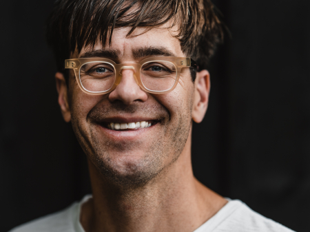 Studio portrait of wedding photographer Andy Wickstrom in Asheville, North Carolina.