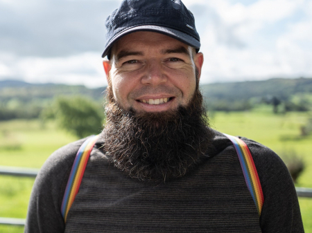 UK lifestyle portrait of Nottinghamshire wedding photographer Andy Saywell of East Midlands, England Nottinghamshire elopement wedding reportage photography by Andy Saywell of East Midlands England