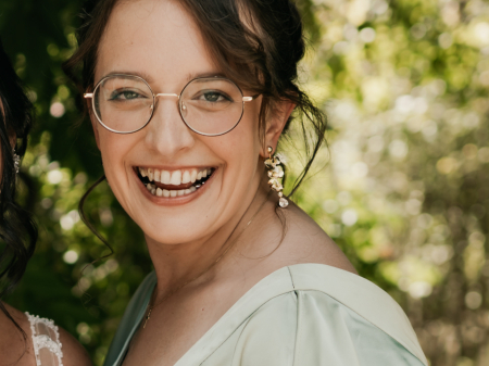 Portrait of Valentine Durand Gratian, wedding photographer in Isère, France
