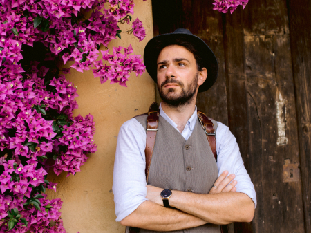 Lifestyle portrait of Naples wedding photographer Luigi Reccia of Campania Italy Naples wedding and elopement photography by Luigi Reccia of Campania Italy