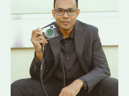 Lifestyle portrait of Prito Reza, Toronto wedding photographer and filmmaker based in Ontario, Canada.