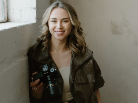 Lifestyle portrait of Monika Grzelak, wedding photographer at Everglow Photography in Toronto, Ontario.