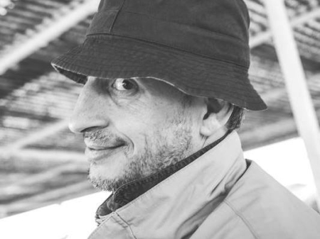 BW portrait of Theodore Tempos, experienced wedding photographer based in Athens, Greece.