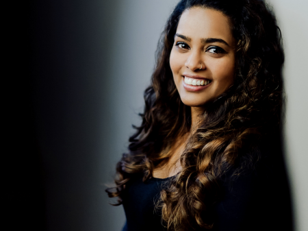 Studio portrait of Queens wedding photographer Natasha Singh, of NYC New York City and Queens wedding photography and elopement sessions by Natasha Singh